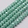 157* Faceted Glassbeads Light Turquoise 6x4mm, strand 85 pieces