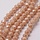 143* Faceted Glassbeads Rose Gold Shine 4x3mm, strand 120 pieces