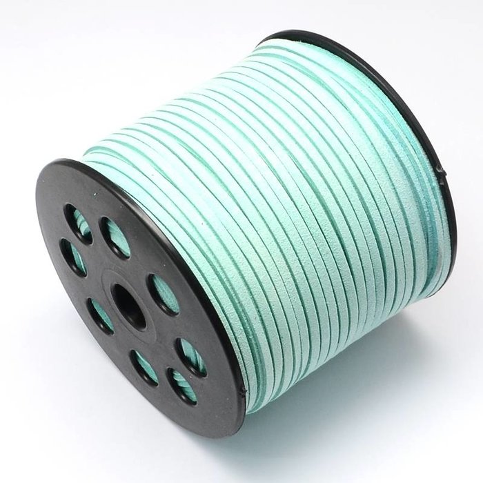 Faux Suede Cord Mint Green 3mm, 3 meter