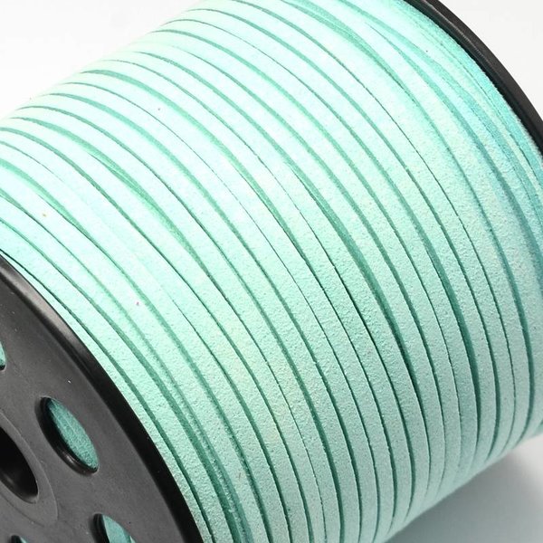 Faux Suede Cord Mint Green 3mm, 3 meter