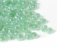 Seedbeads Mint Green 4mm, 20 gram