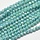 Round Faceted Beads Turquoise Shine 4mm, 50 pieces