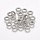 Tibetaanse Donut Kralen Zilver 8x2mm, 20 stuks