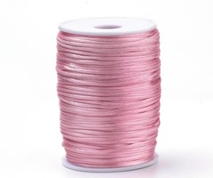 Satin Cord Light Pink 2mm, 3 meter