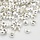 Crimp Beads Covers Silver 3mm Nickel Free, 20 pieces