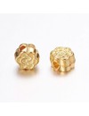 Tibetan Beads Golden Flower 5mm, 20 pieces