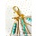 Keychain with Beads and Charms - Gold with Turquoise inspi59722