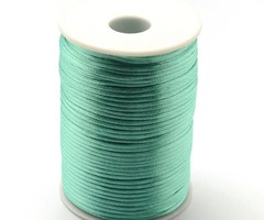 Satin Cord Sea Green 2mm, 3 meter