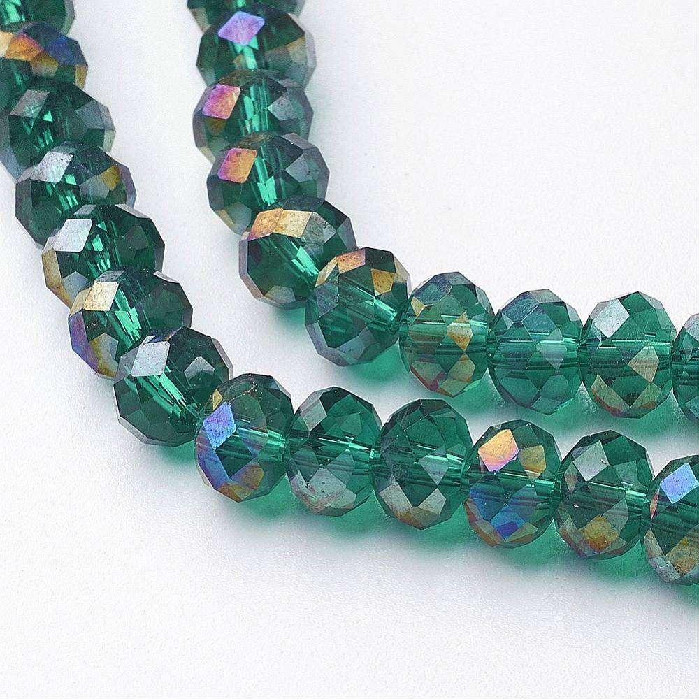 faceted glass beads