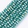 Facet Glaskralen Turquoise Groen Shine 3x2mm, 80 stuks