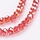 Faceted Glassbeads Red Shine 3x2mm, 110 pieces