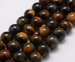 Natural Tiger Eye 4mm, strand 80 pieces