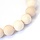 Natural Frosted Fossil Beads 4mm, strand 80 pieces