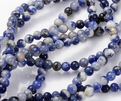 Natural Sodalite Beads 4mm, strand 86 pieces