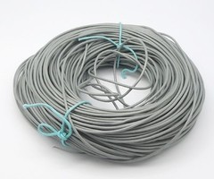3 meter DQ Leer 1mm Grijs
