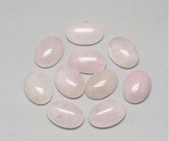 Natural Rozenkwarts Edelsteen Cabochon 18x13x5mm