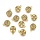 Gold Charm Chinese Lucky Coin 12mm, 6 pieces