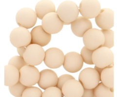 200 pieces Matte Beige Acrylic Beads 4mm