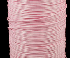 3 meter Waxkoord Roze 1mm
