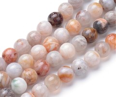 Natural Bamboo Agate Gemstone Beads 6mm, strand 56 pieces