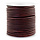 DQ Leather 3mm Mahogany Brown, 1 meter