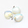 Opalite Charm Heart 17x15mm