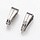 10 pieces Stainless Steel Snap on Bails Silver 6x3x2mm