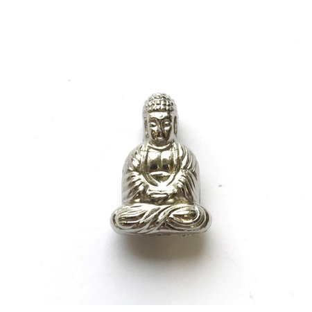 3 stuks Buddha Kraal Zilver 20x13mm
