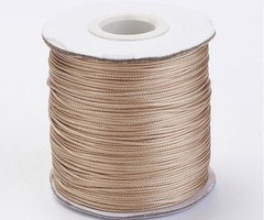 5 meter Waxkoord 0.8mm Camel