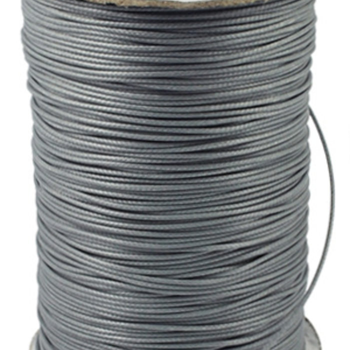 5 meter Waxkoord 0.8mm Grijs
