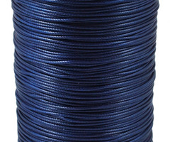5 meter Waxkoord 0.8mm Donker Blauw