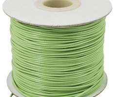 5 meter Waxed Cord 0.8mm Pastel Green
