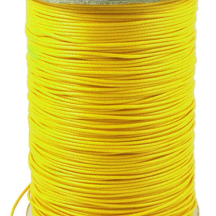 5 meter Waxed Cord 0.8mm Yellow