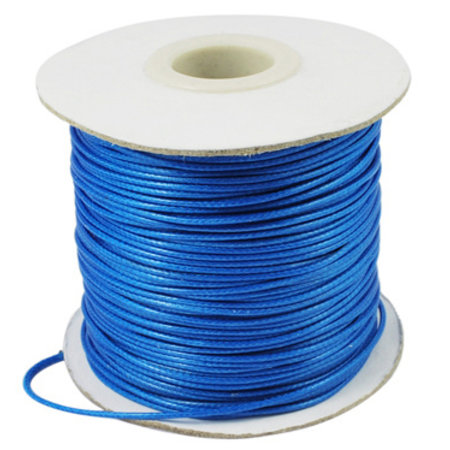 5 meter Waxed Cord 0.8mm Blue