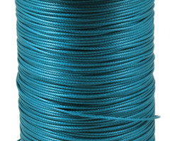 5 meter Waxkoord 0.8mm Petrol