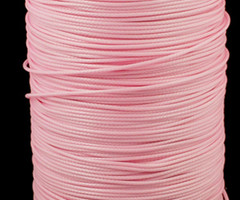 5 meter Waxkoord 0.8mm Roze