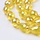 10 pieces Electroplate AB Dropbeads Shine 15x10mm Yellow