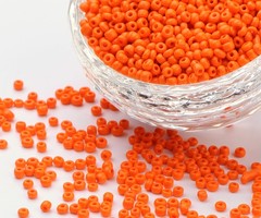 7 gram Rocailles 2mm Oranje