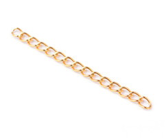 10 stuks Stainless Steel Verlengketting 47x3mm Gold Plated