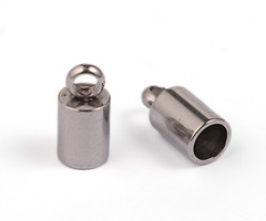 10 stuks Stainless Steel Eindkapje voor 3mm Koord