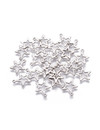 5 pieces Stainless Steel Star Charm 15x13mm Silver