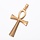 Stainless Steel Ankh Bedel 45x25 Goud