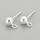 4 stuks 925 Sterling Zilver Studs Oorbellen 14mm