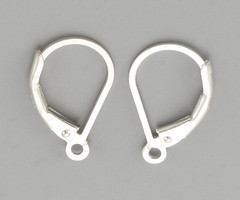 2 stuks 925 Sterling Zilver Hoop Oorbelhaakjes 16x10mm