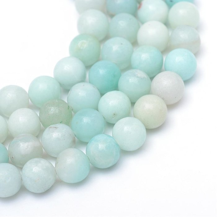 Natural Grade A Amazonite Gemstone Beads 8mm, strand 40 pieces