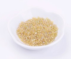 Rocailles Geel Rainbow Shine 4mm, 20 gram