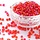 10038* Seed Beads Red Shine 2mm, 7 grams