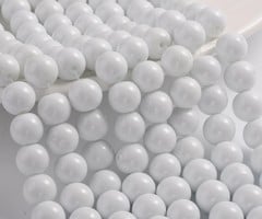 Glassbeads 4mm White, 190 pieces