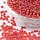 10099* Seed Beads Red Shine 4mm, 20 gram