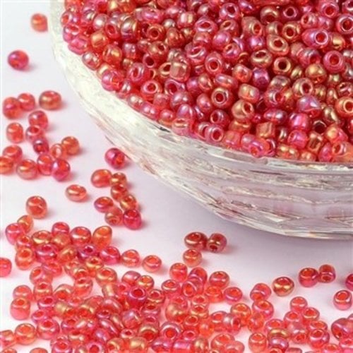Seed Beads Red Shine 4mm, 20 gram 